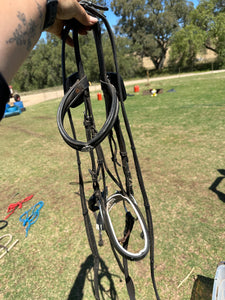 Full black show bridle